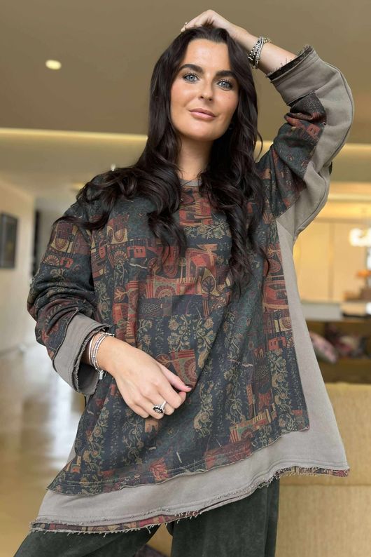 Jackanory Dream Sweatshirt Taupe /30=
